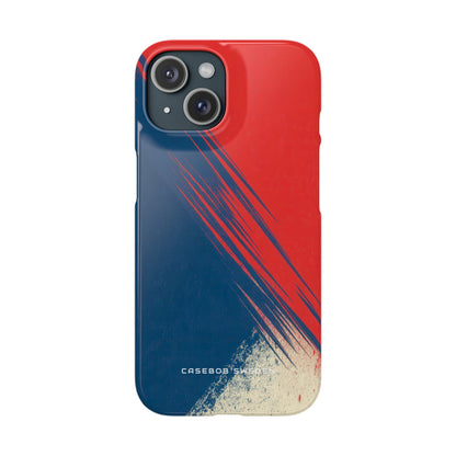 Vintage Brushstroke Harmony iPhone 15 - Slim Phone Case