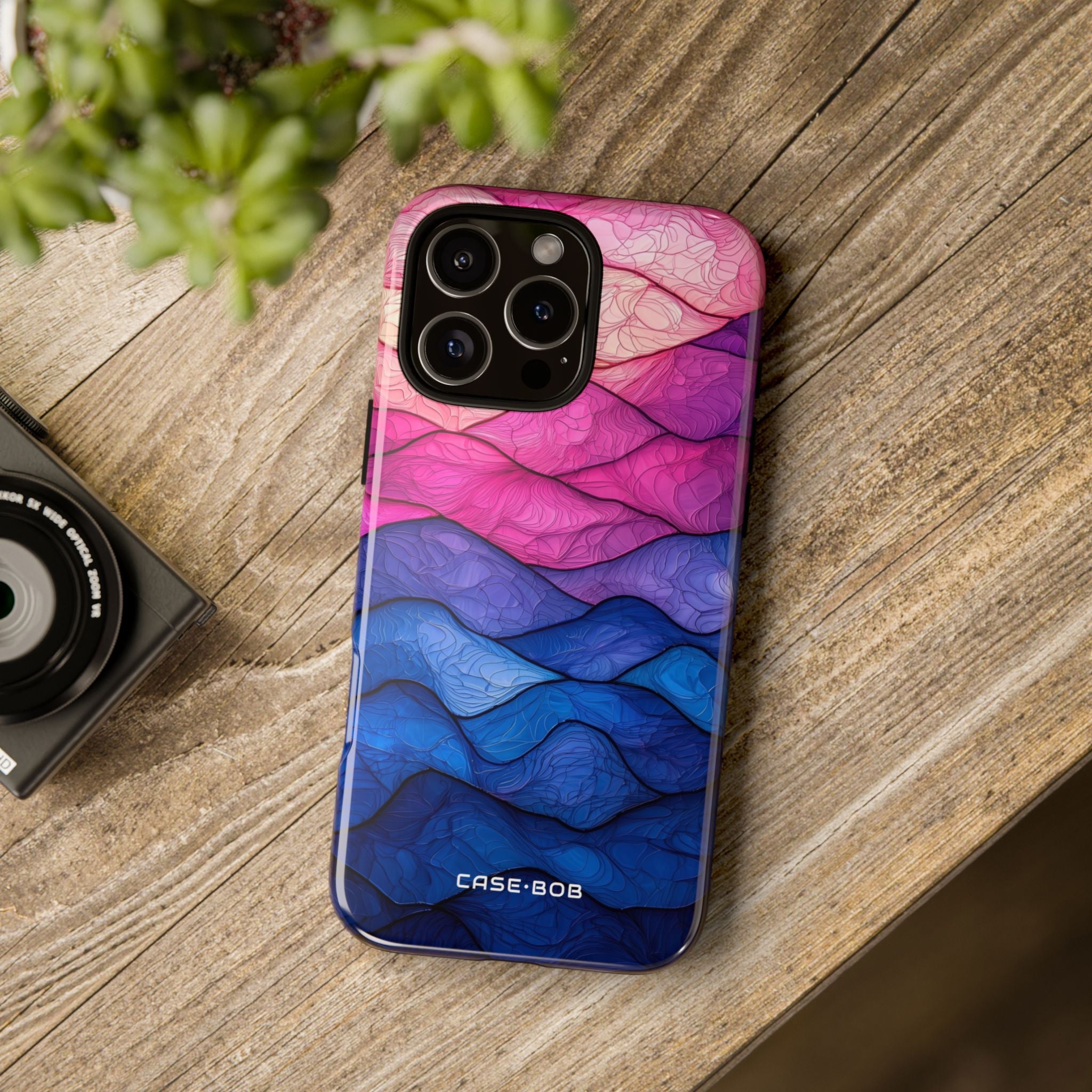 Wavy Vein Gradient iPhone 16 Pro Max Case - Tough