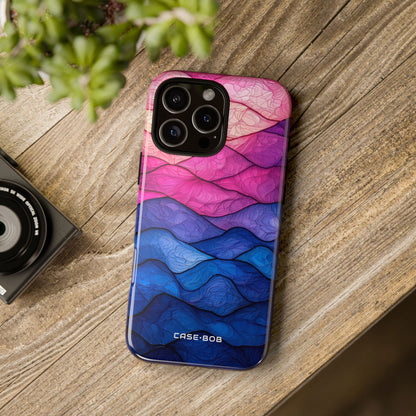 Wavy Vein Gradient iPhone 16 Pro Max Case - Tough