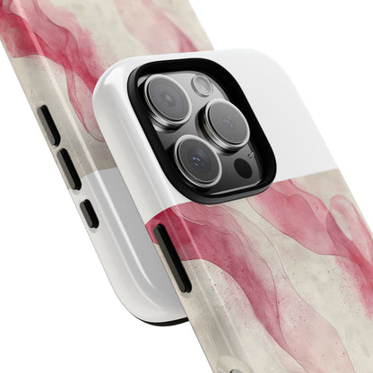 Crimson Ribbons iPhone 16 Pro Case - Tough