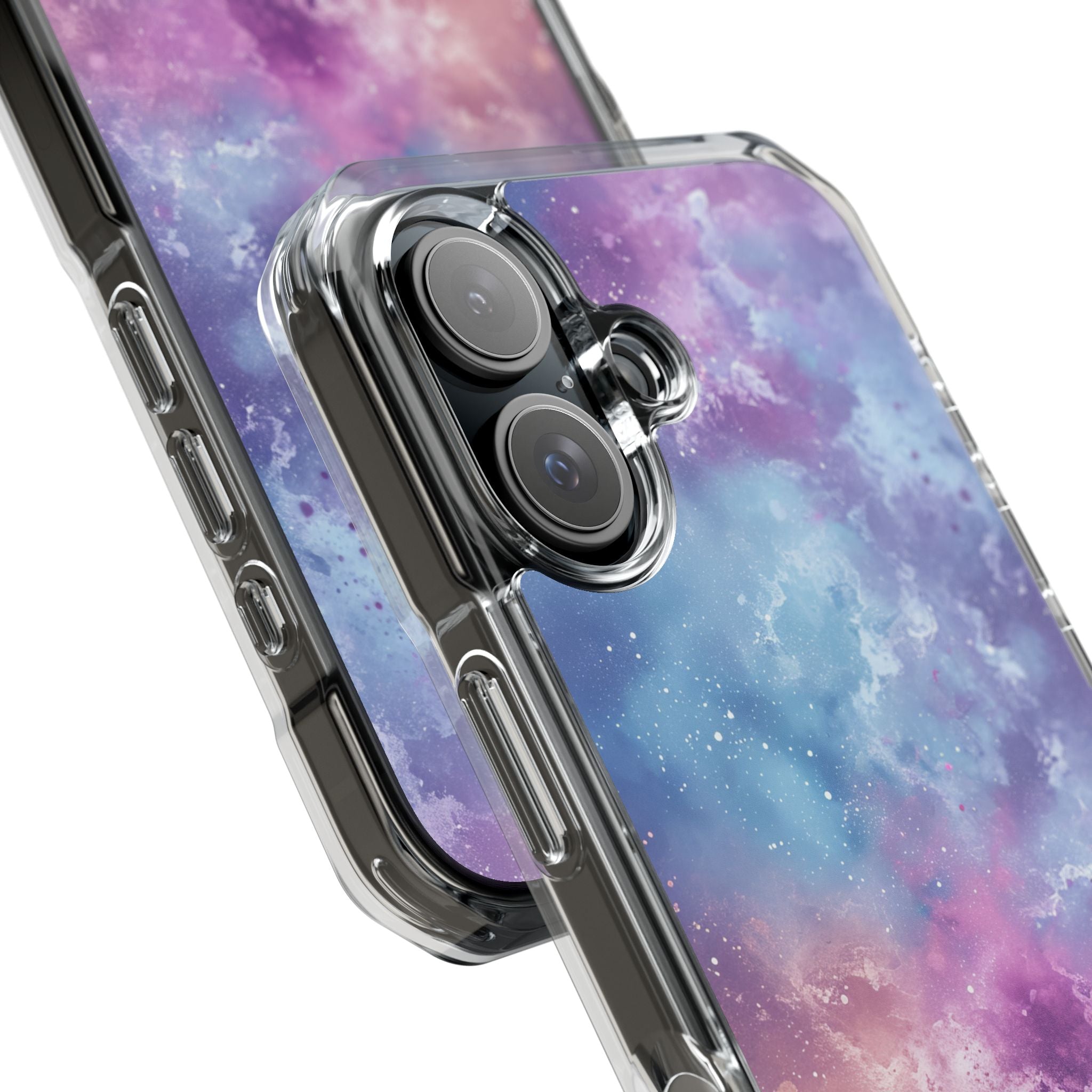 Cosmic Nebula Swirls - Clear Impact iPhone 16 Phone Case