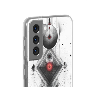 Red Geometry Harmony | Flexible Phone Case for Samsung Galaxy