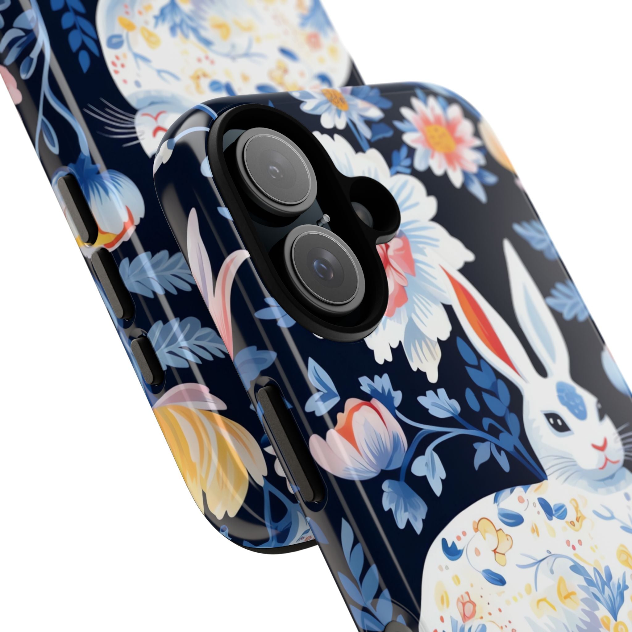 Floral Rabbit Dances - iPhone Case