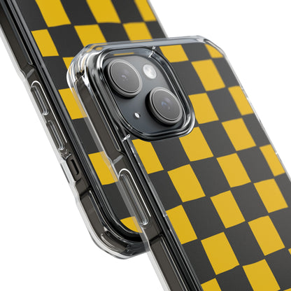 Yellow Squares Dance iPhone Case - Impact