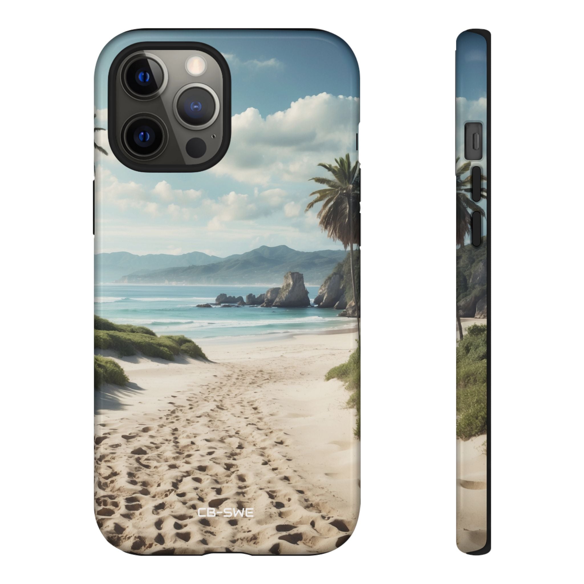 Footprints Trace Sand - iPhone Case