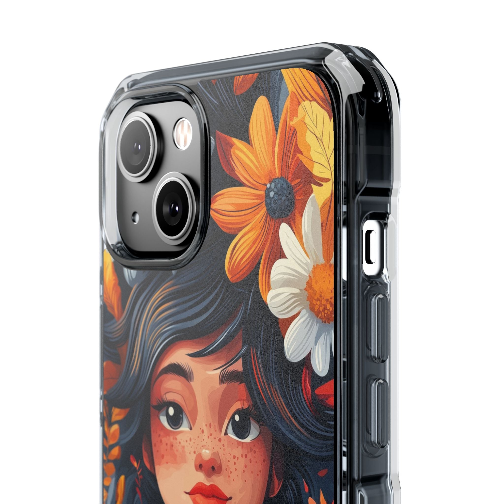 Floral Girl Smiles iPhone Case - Impact