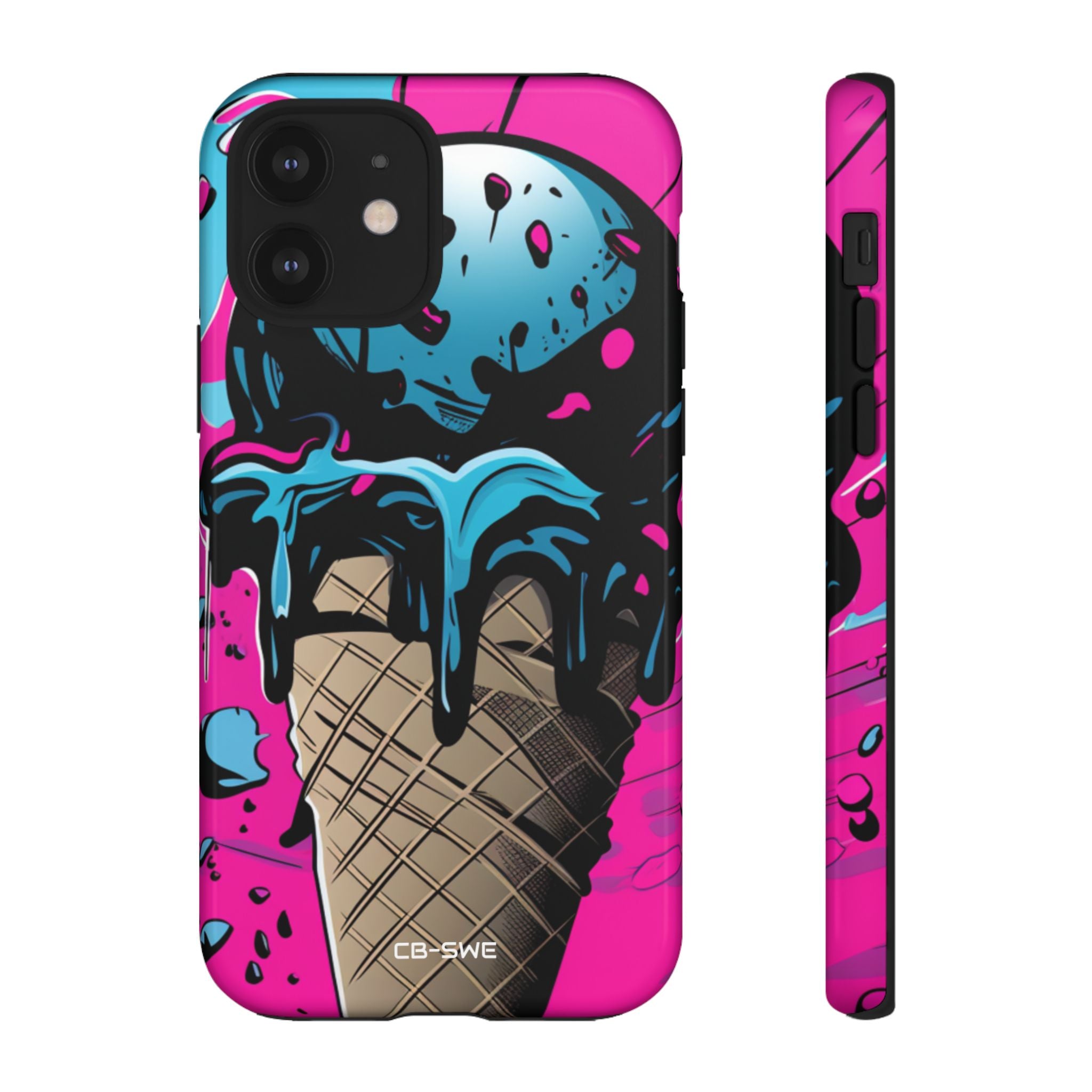 Vibrant Ice Cream Splash - iPhone Case