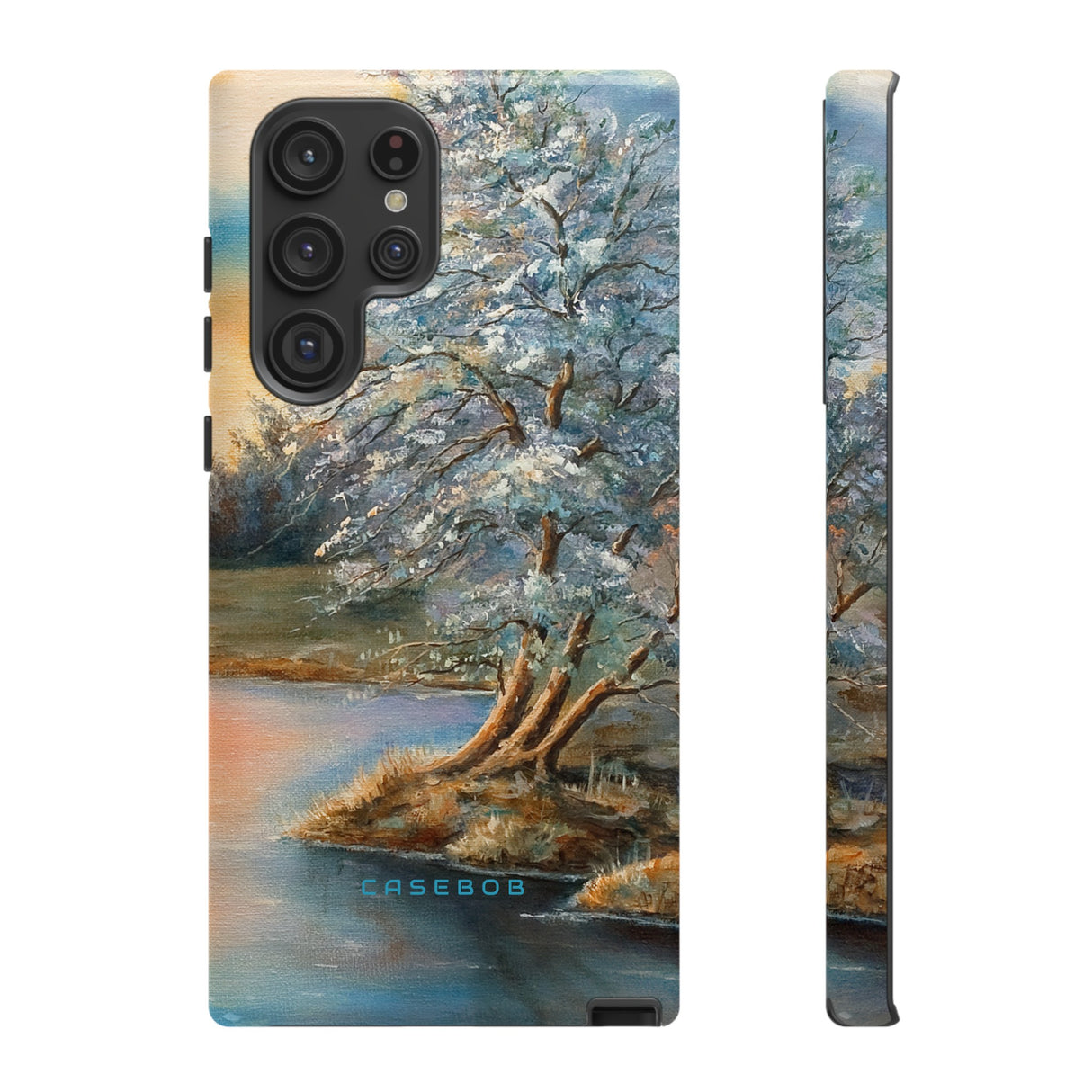 Winterday lake - Protective Phone Case