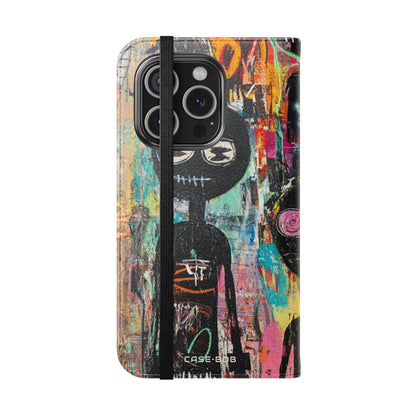 Wide-Eyed Faces - iPhone 15 Pro Case - Wallet