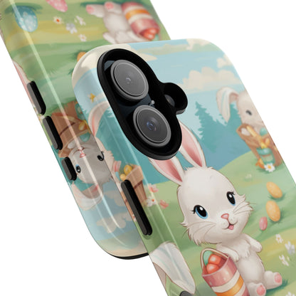 Bunnies Hunt Eggs - iPhone Case