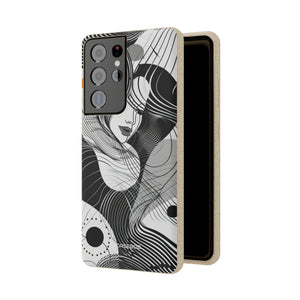 Fluid Noir Rhythm | Biodegradable Phone Case