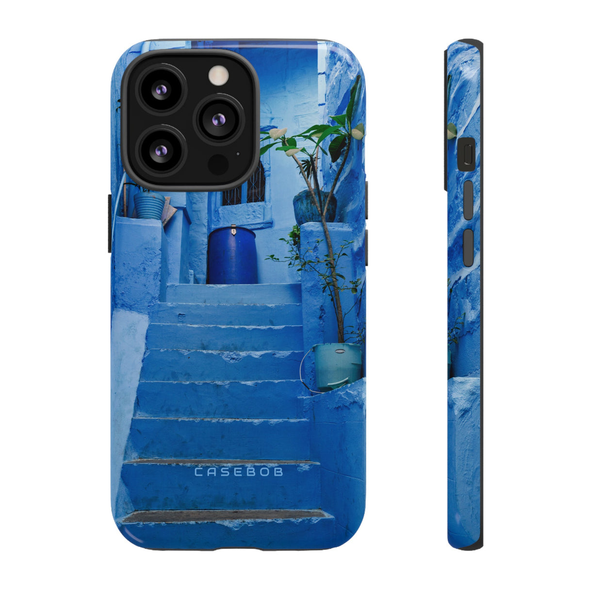 Blue City Morocco - Protective Phone Case