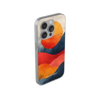 Sunburst Waves - Flexi iPhone 14 Phone Case