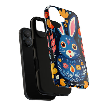 Bunny Jumps Joyfully - iPhone Case