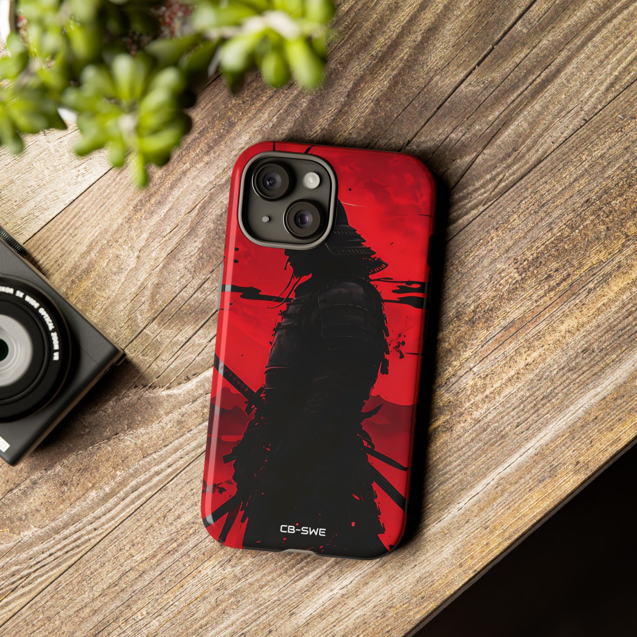 Red Samurai Shadow - iPhone Case