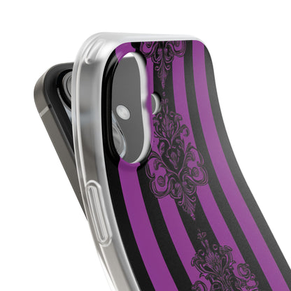 Damask Elegance Purple iPhone 16 Case - Soft