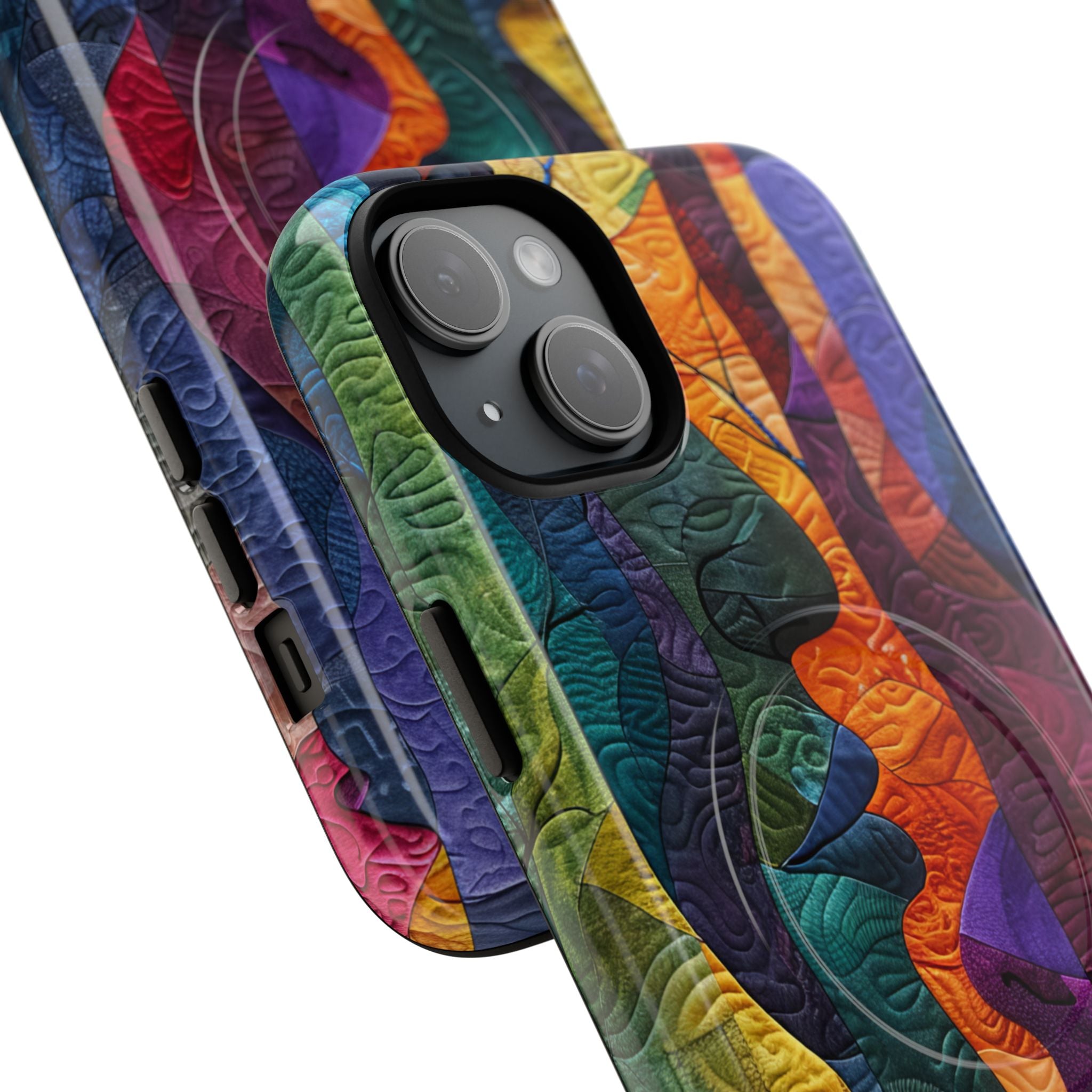 Harmonized Faces and Nature Fusion iPhone 15 | Tough+ Phone Case