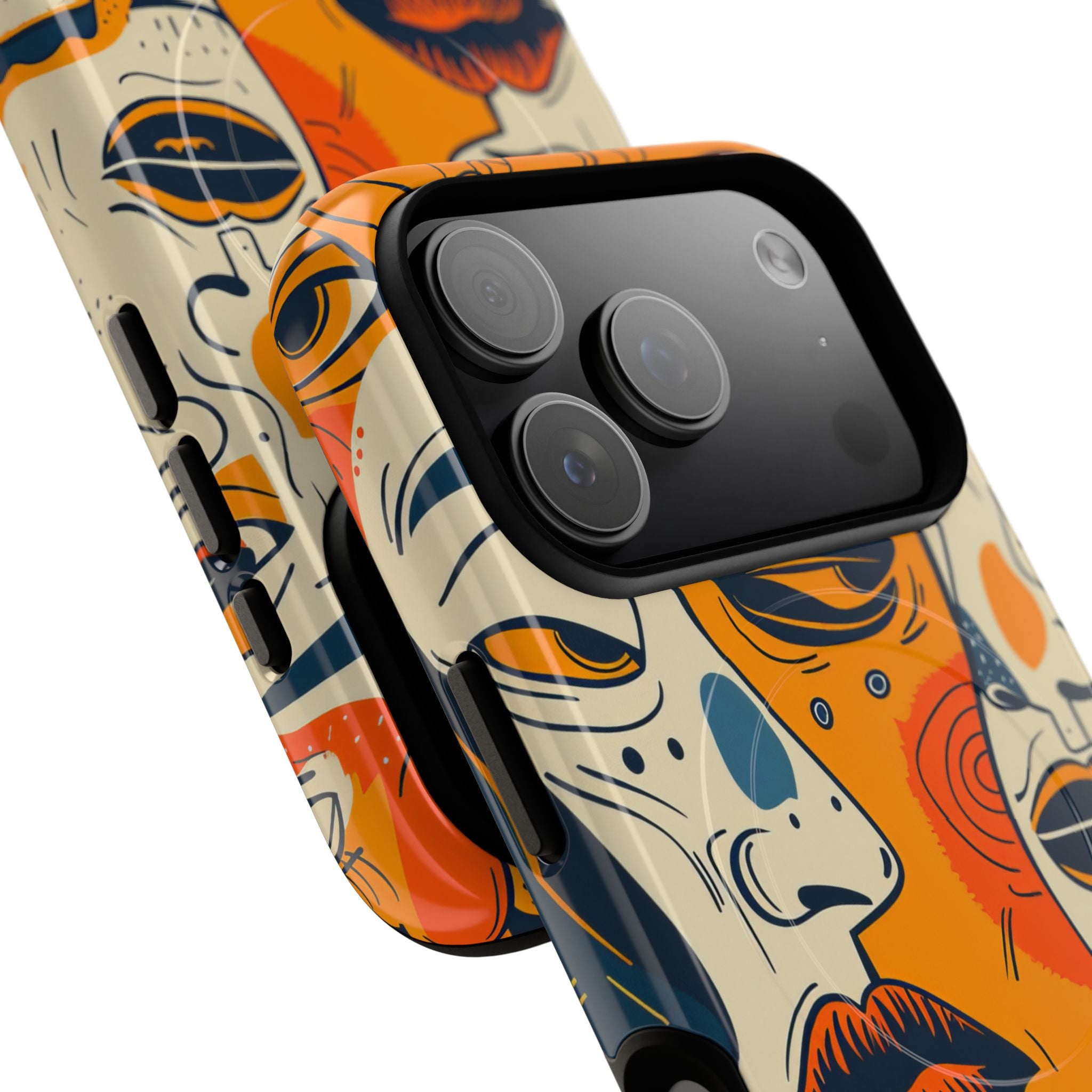 Tangled Faces Sunset iPhone 17 Pro Case - Tough+