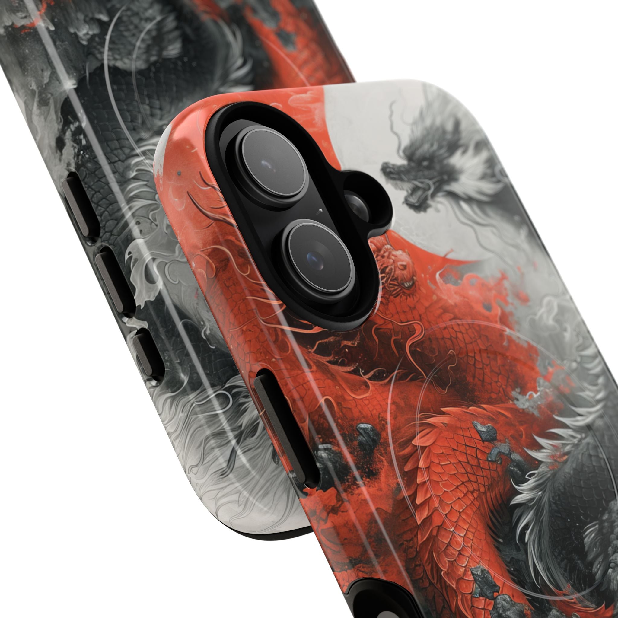 Twin Dragons Crimson iPhone 17 Case - Tough+