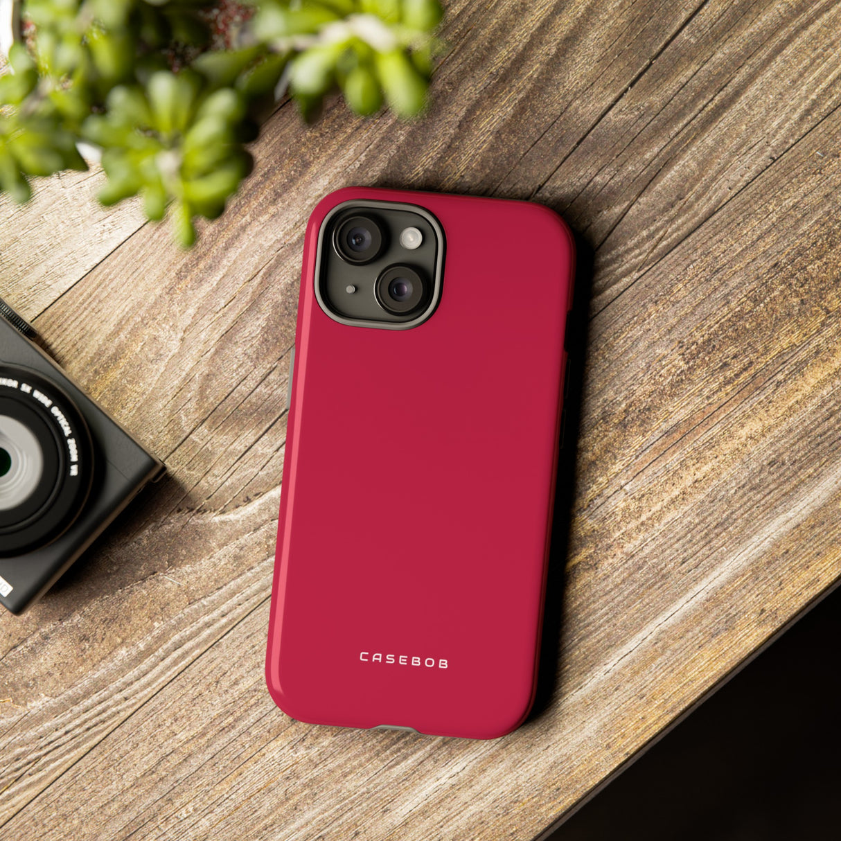 Bright Maroon - Protective Phone Case