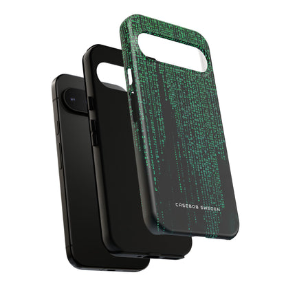 Cyber Green Cascade Google Pixel 9 - Tough Phone Case