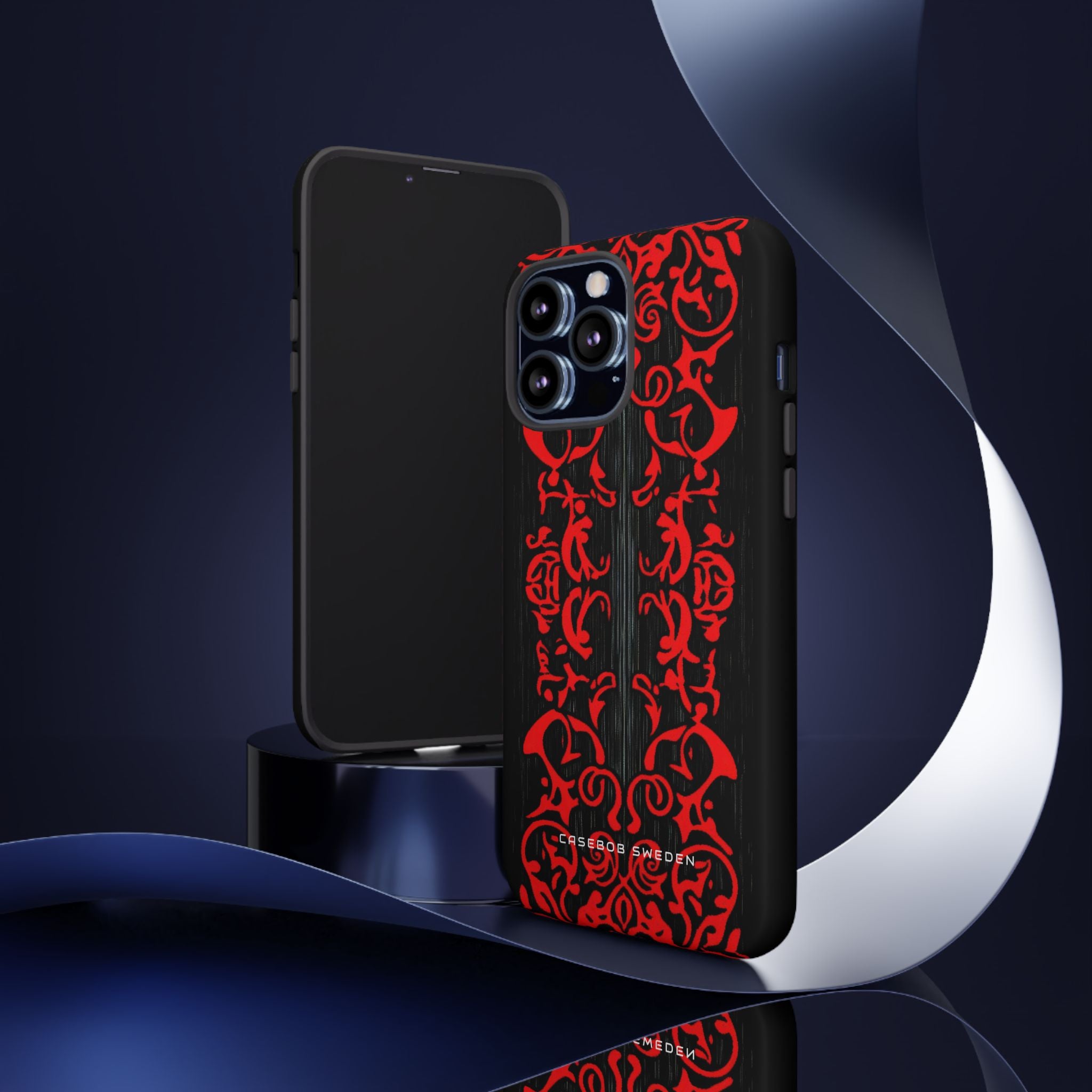 Gothic Crimson Symmetry iPhone 13 - Tough Phone Case