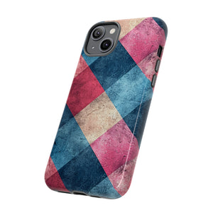 Pastel Gingham Charm - Protective Phone Case