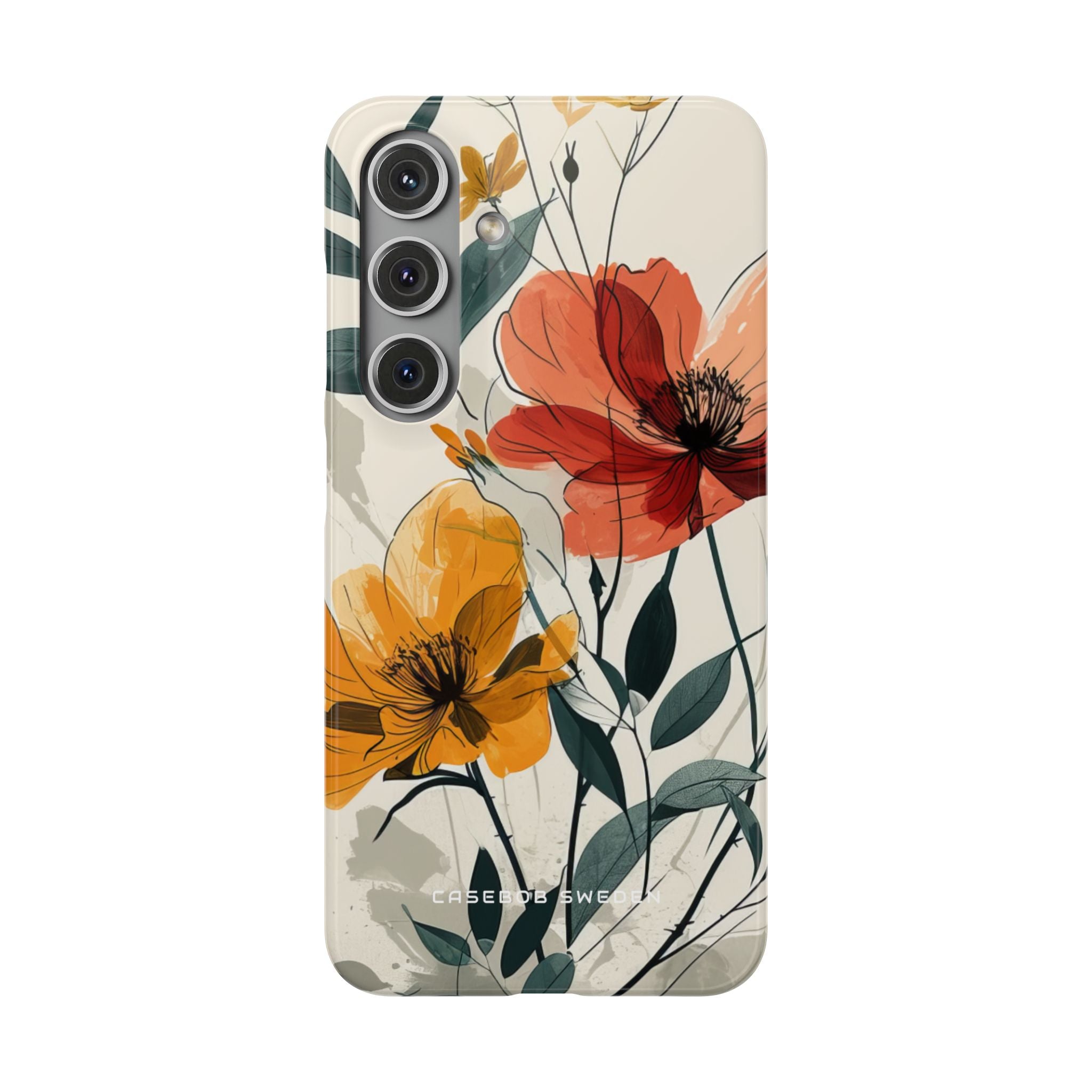 Elegant Floral Harmony Samsung S24 - Slim Phone Case