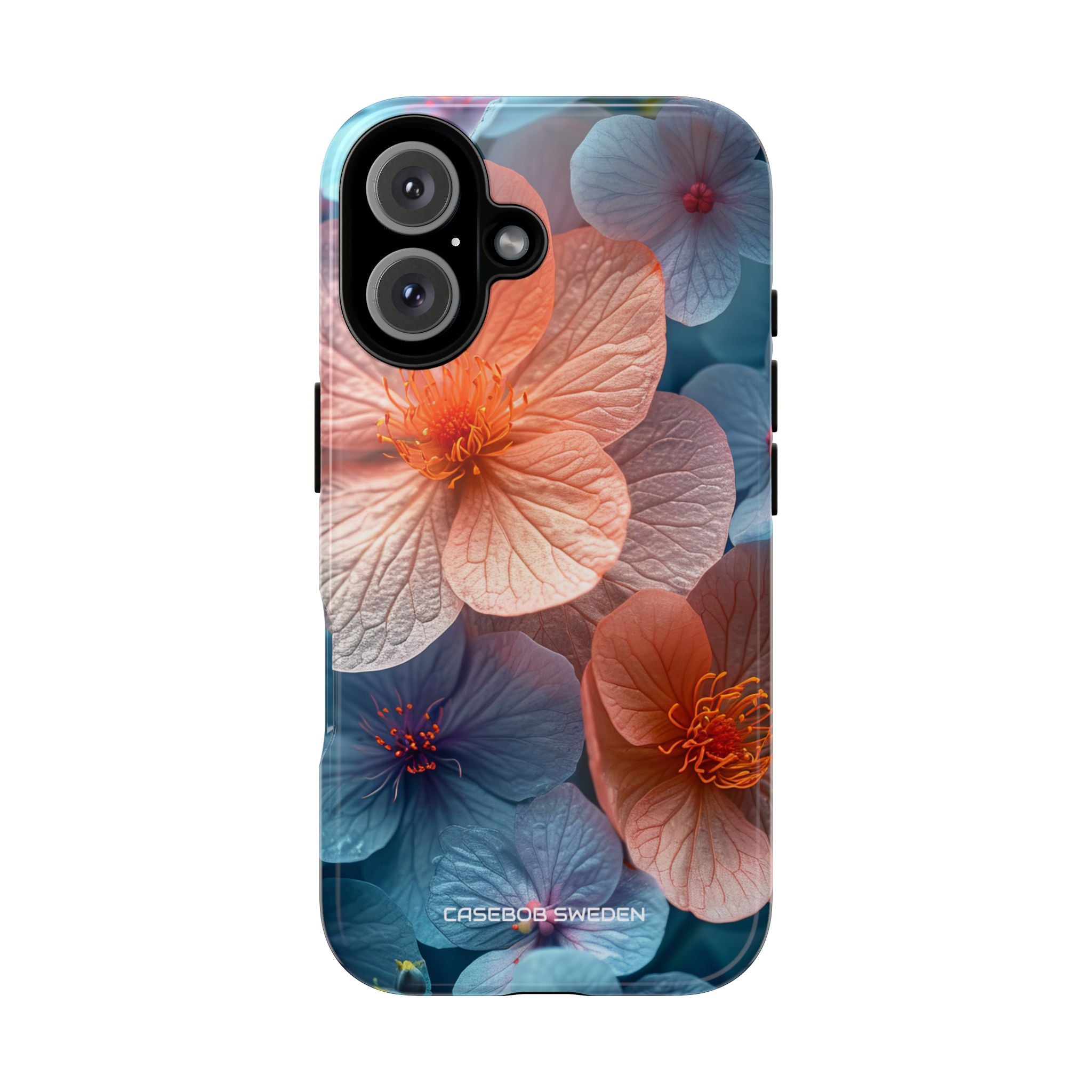 Peach Blossom Serenity - Tough iPhone 16 Phone Case