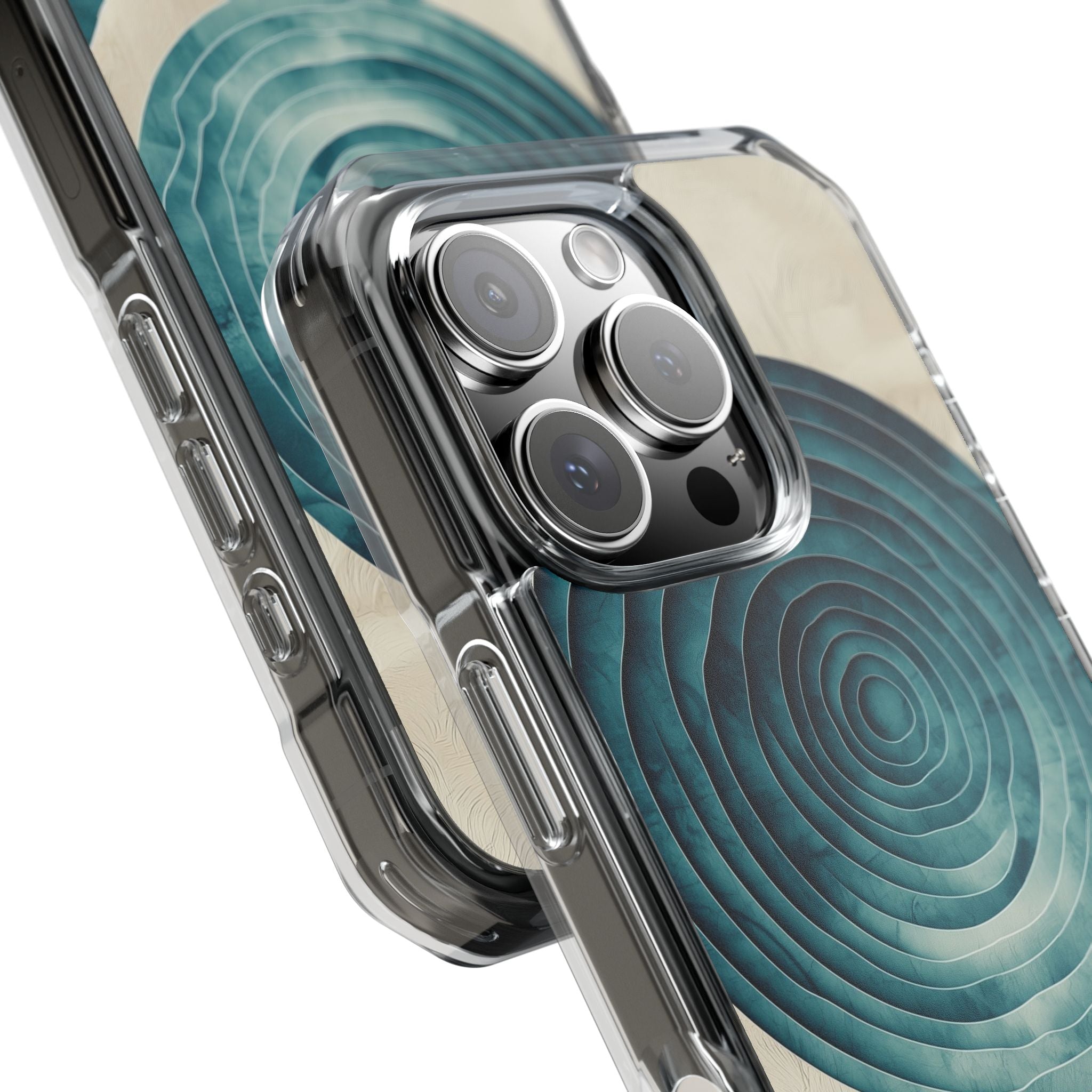 Waves Embrace Circles iPhone Case - Impact