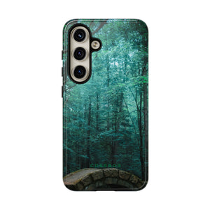 Mystical Forest with Stone Bridge - Protective Phone Case