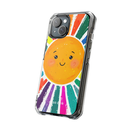 Smiling Sunburst iPhone 15 Case - Impact