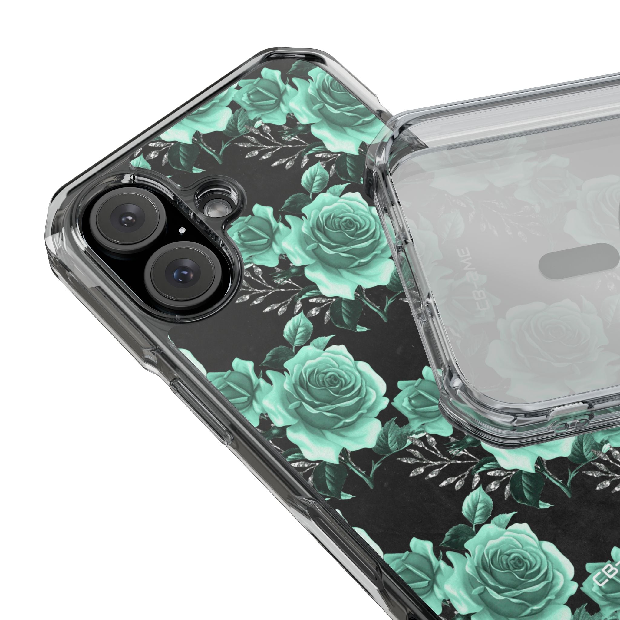 Turquoise Rose Symphony iPhone Case - Impact