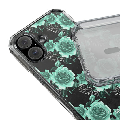Turquoise Rose Symphony iPhone Case - Impact