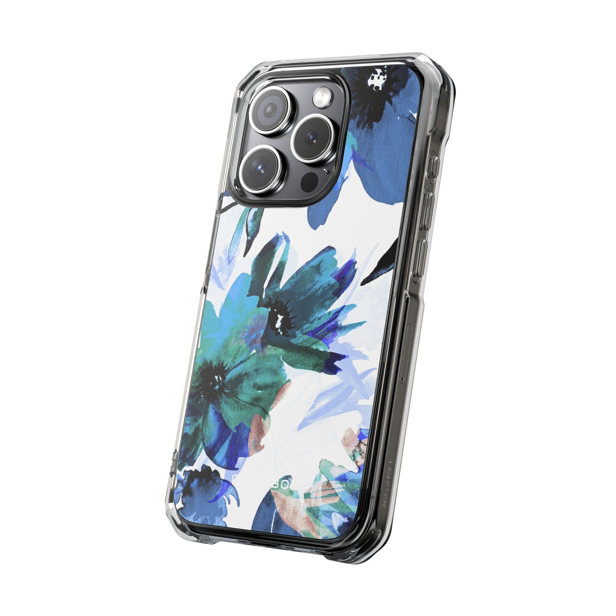 Blue Blossom Radiance iPhone 15 Pro Case - Impact