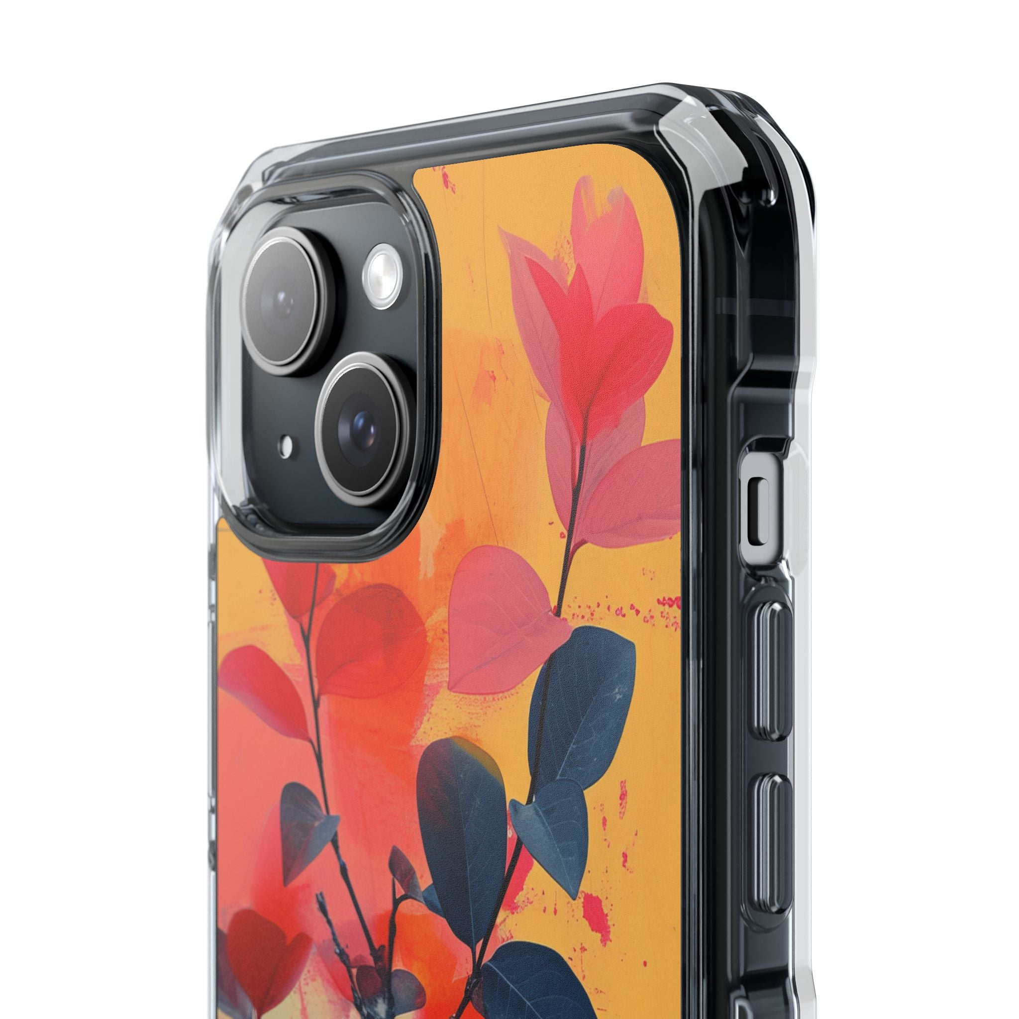 Vivid Floral Harmony iPhone 15 - Clear Impact Phone Case