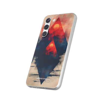 Red Sky Serenity - Flexi Samsung S23 Phone Case