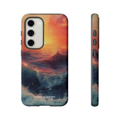 Ocean Sunset Waves - Tough Samsung S23 Phone Case