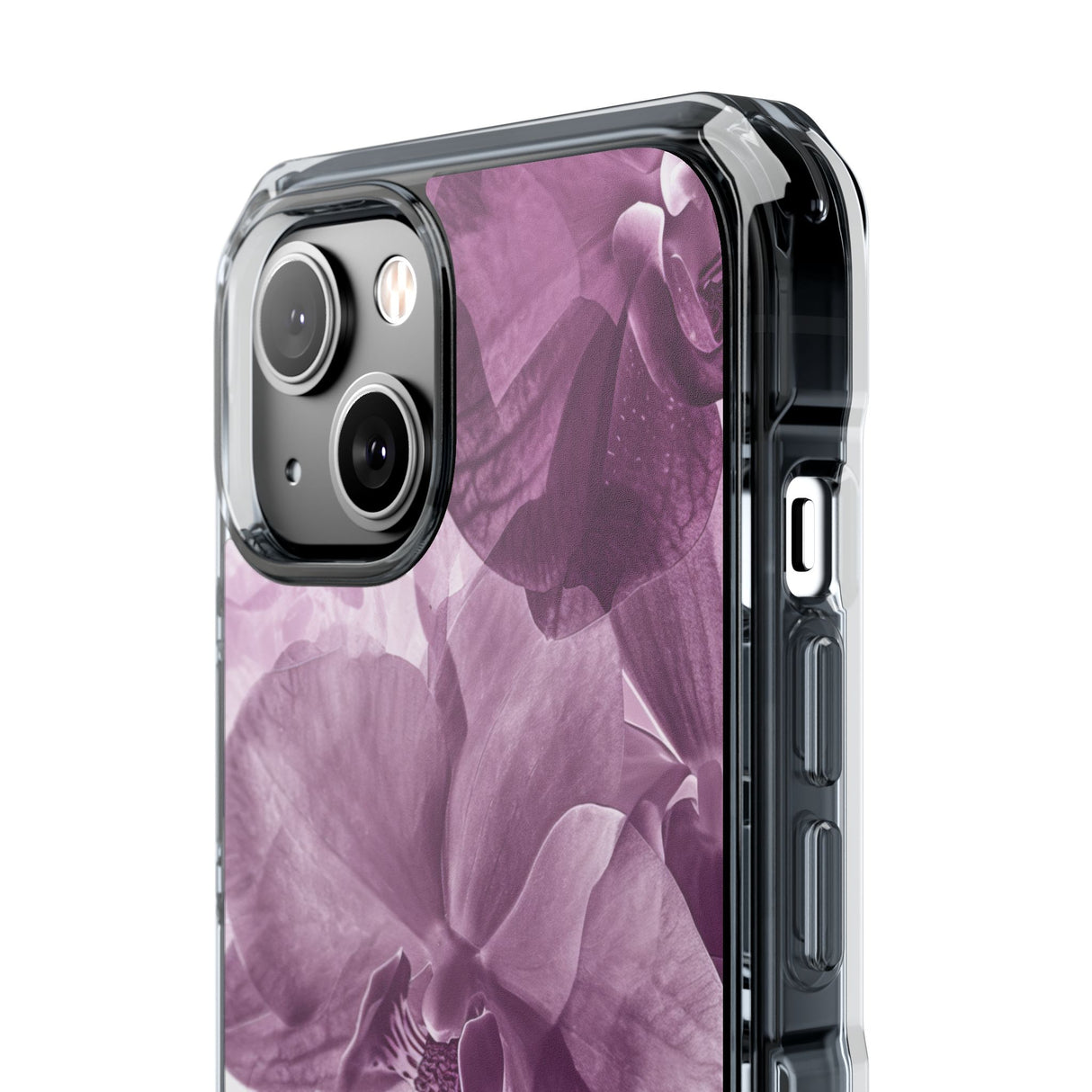 Radiant Orchid Design | Handyhülle für iPhone (Clear Impact Case – magnetisch) 