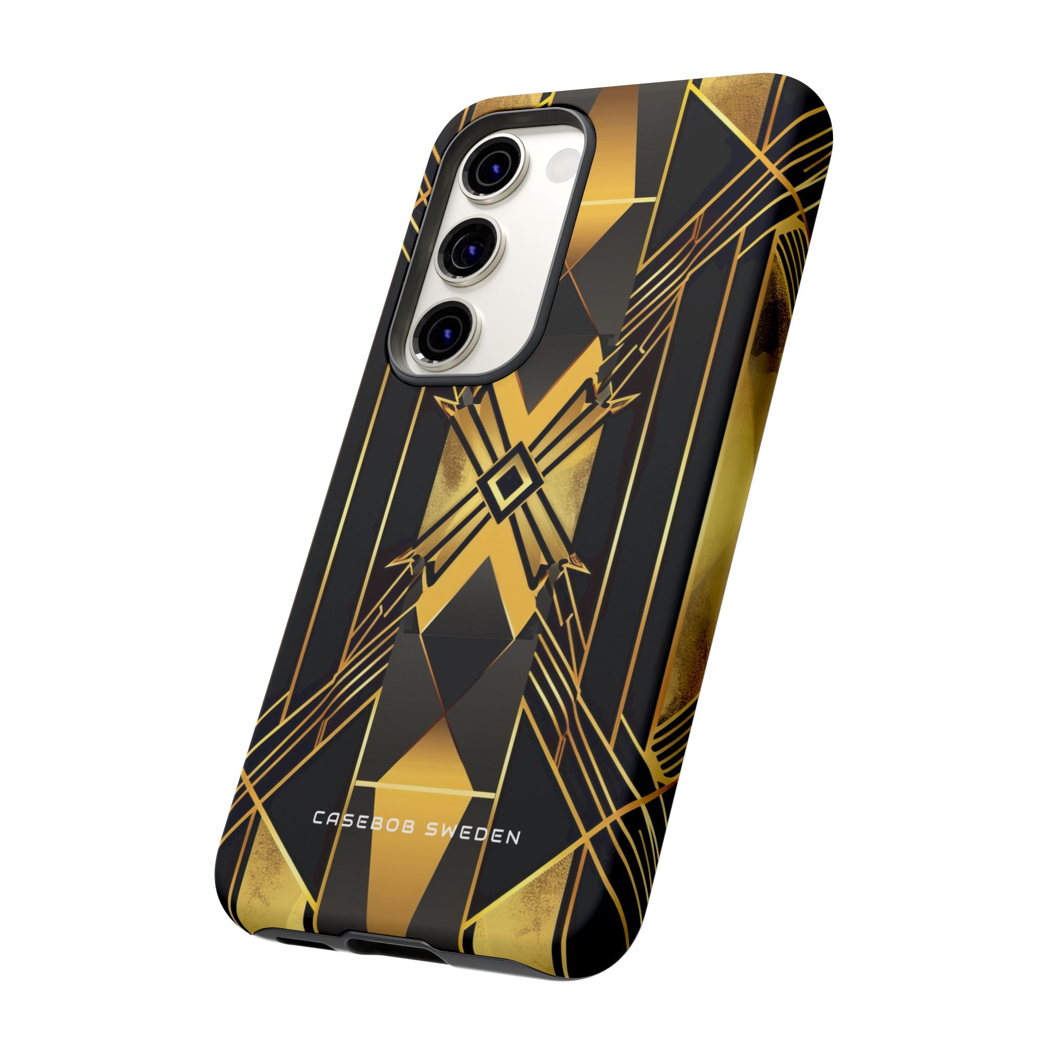 Golden Geometric Elegance Samsung S23 - Tough Phone Case