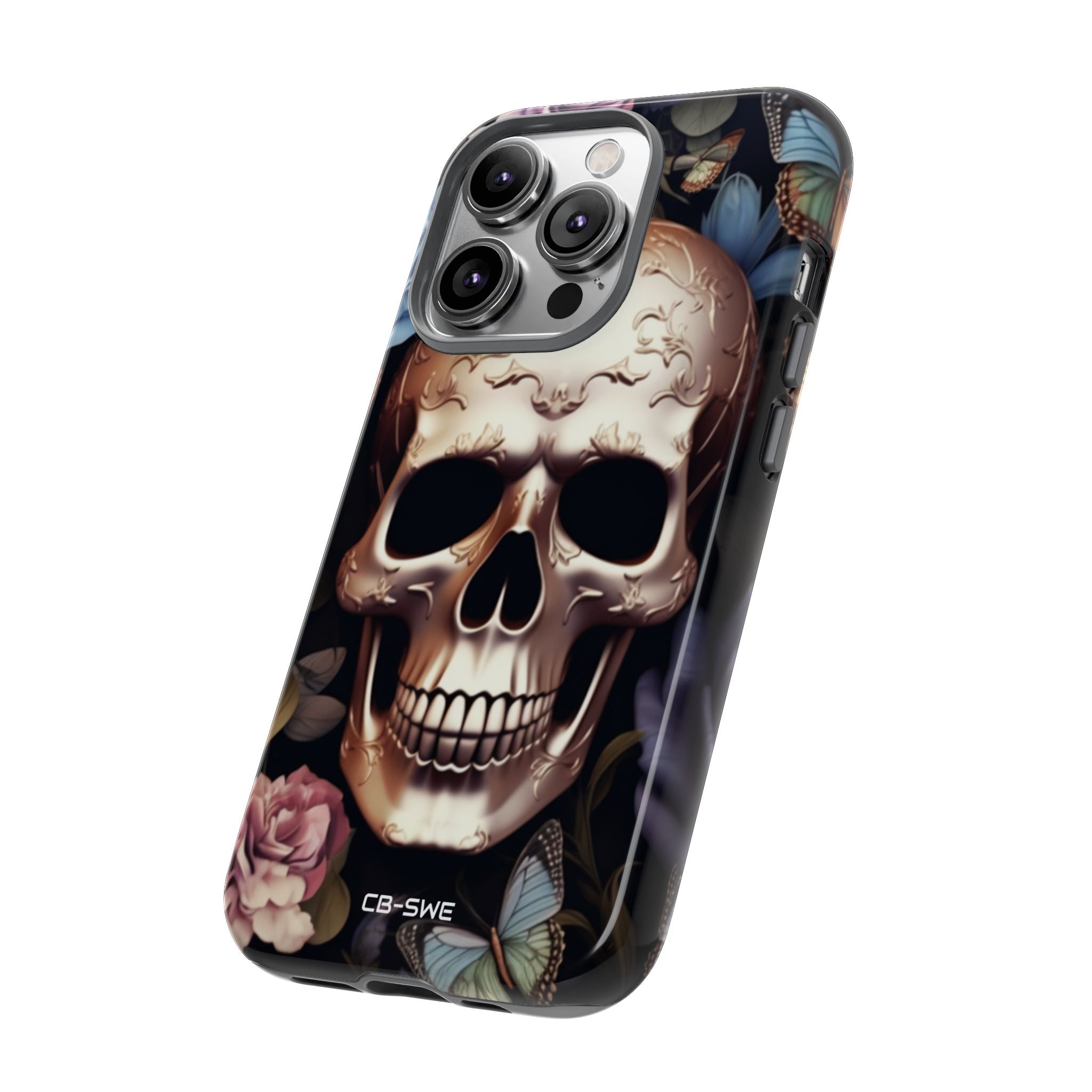 Skull Among Blossoms - iPhone Case