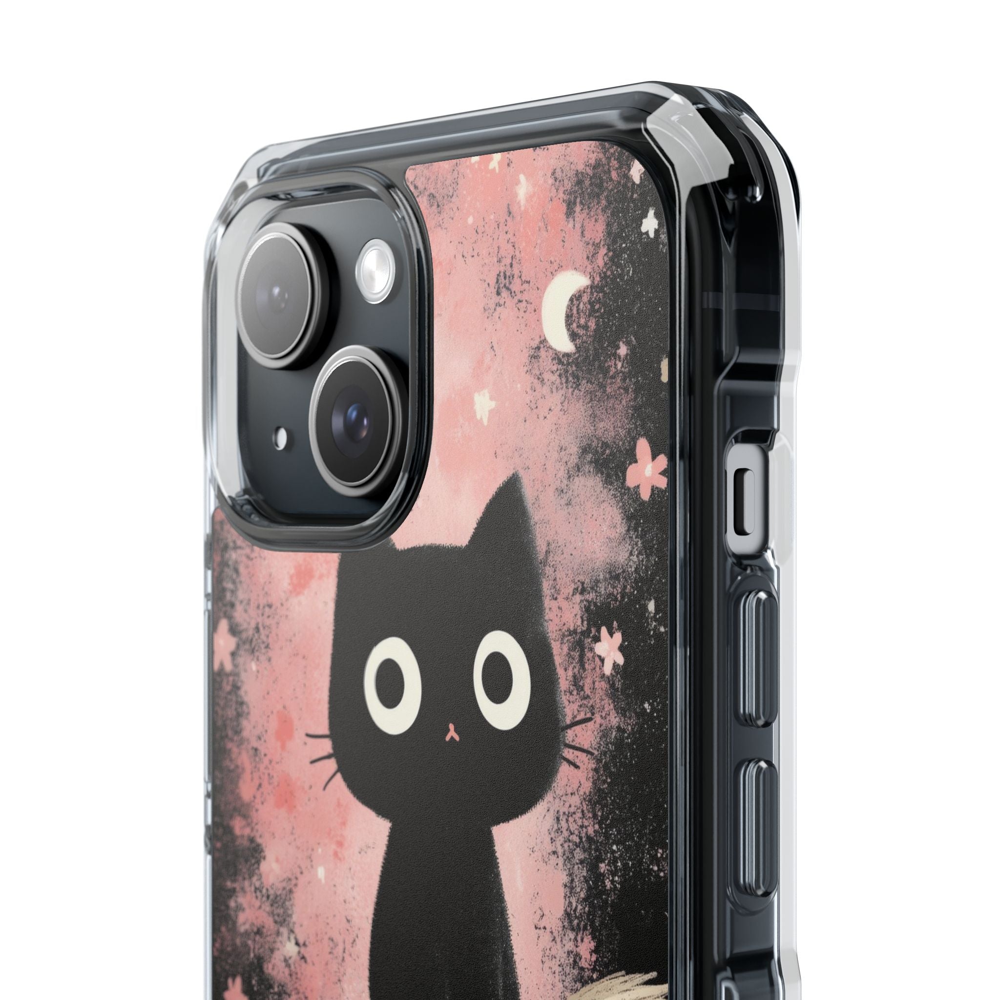 Whimsical Cat Soars iPhone Case - Impact