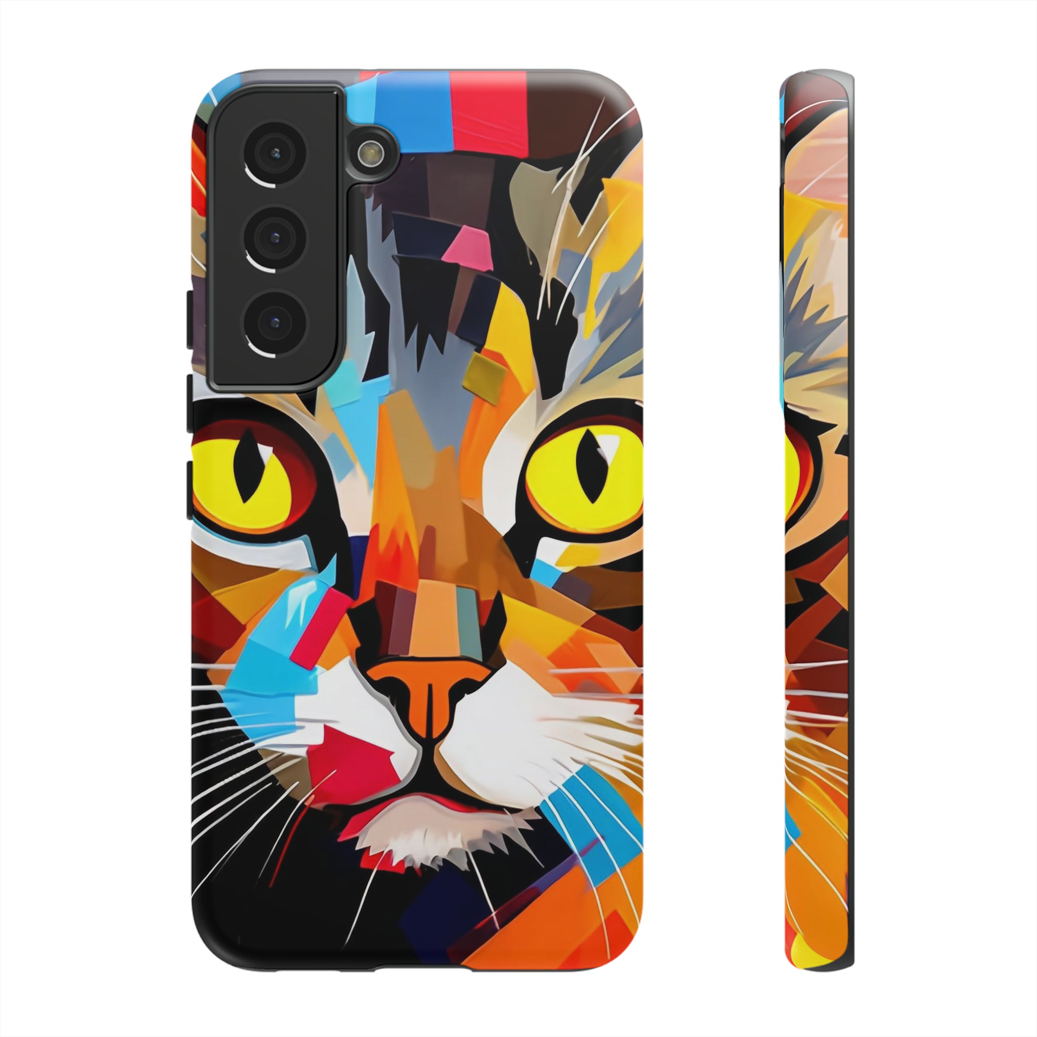 Abstract Kitty Palette Samsung Case (Protective)