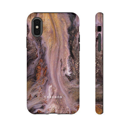 Pink Marble Ink Art - Protective Phone Case