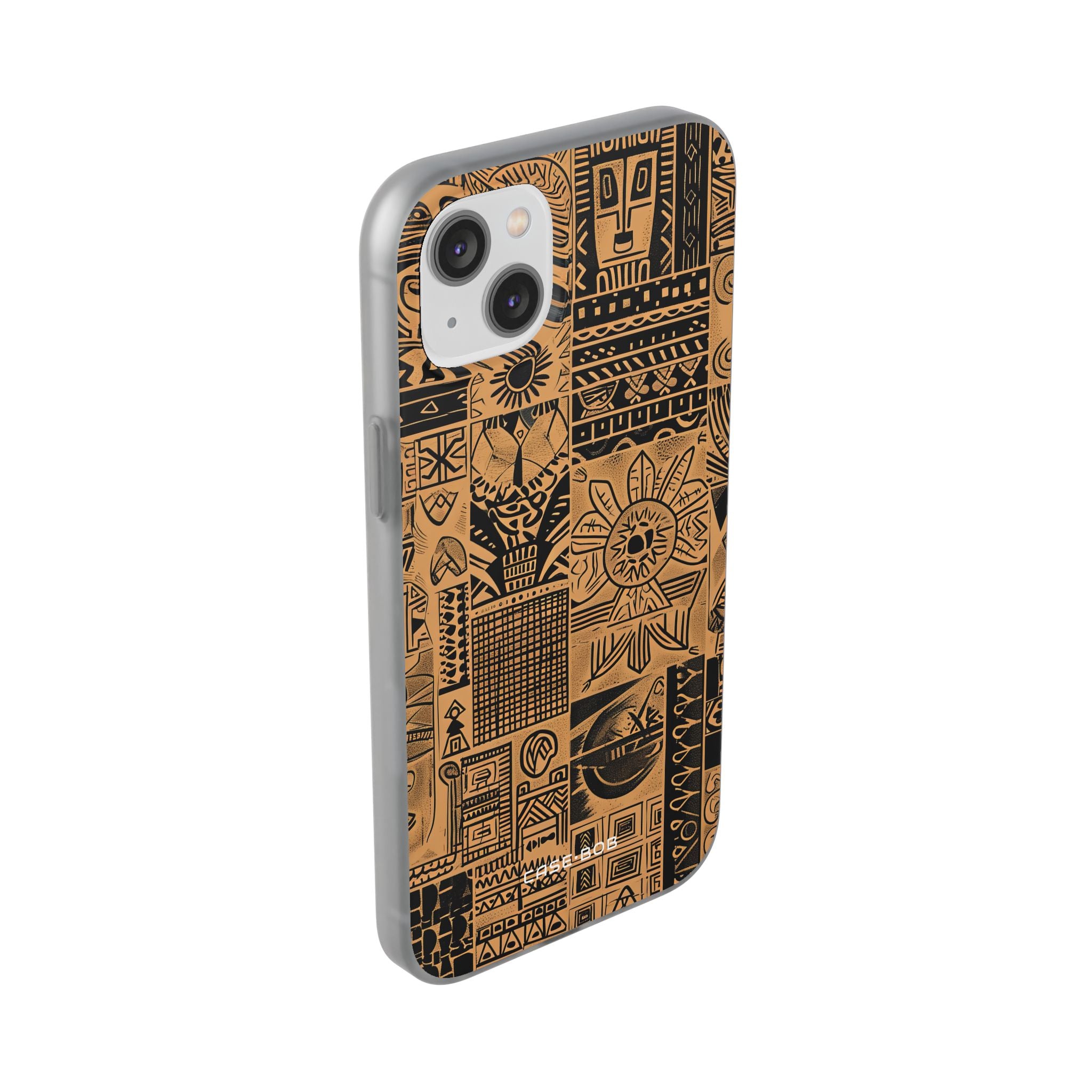 Tribal Faces iPhone 14 Plus Case - Soft