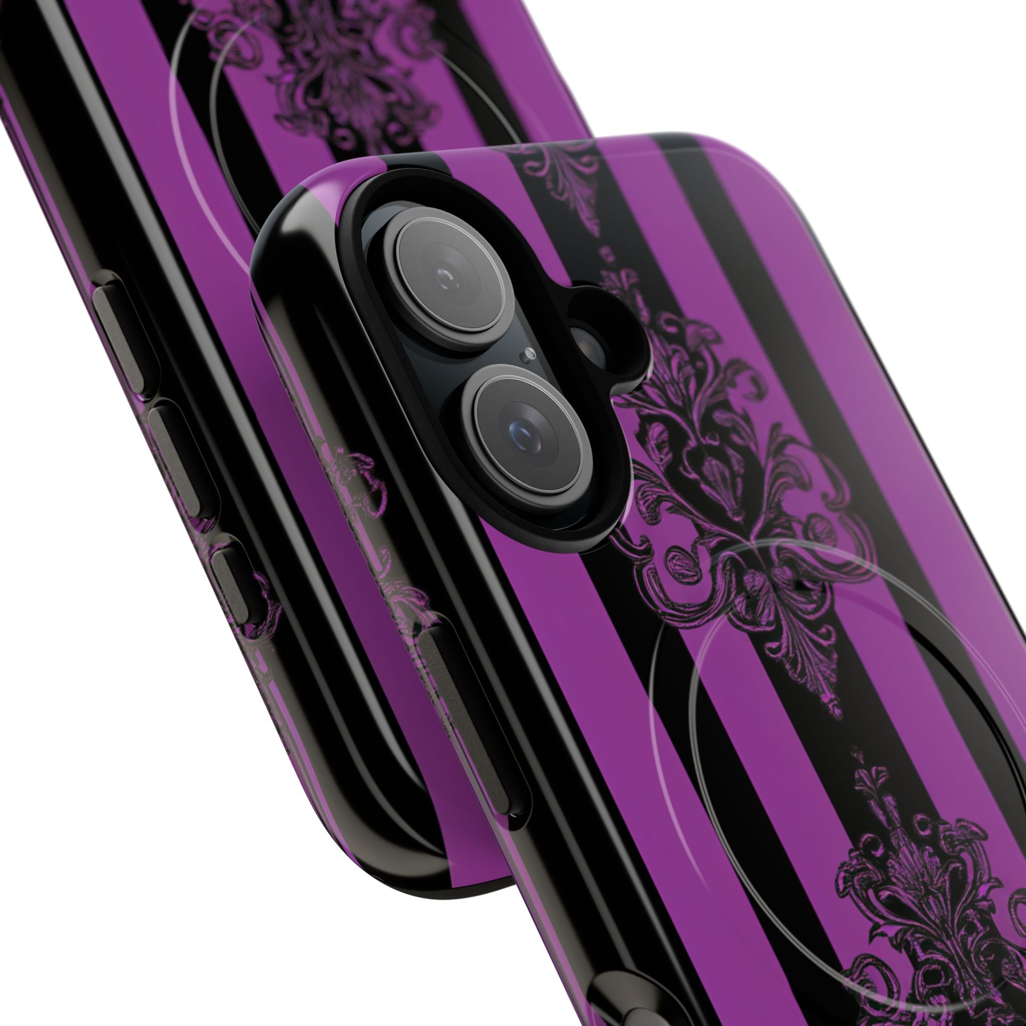 Damask Elegance Purple iPhone 16 Case - Tough+
