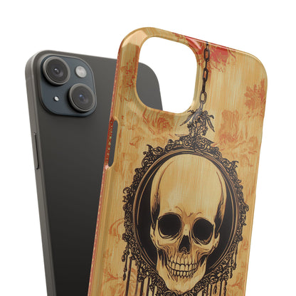 Gothic Skull Elegance iPhone 15 - Slim Phone Case