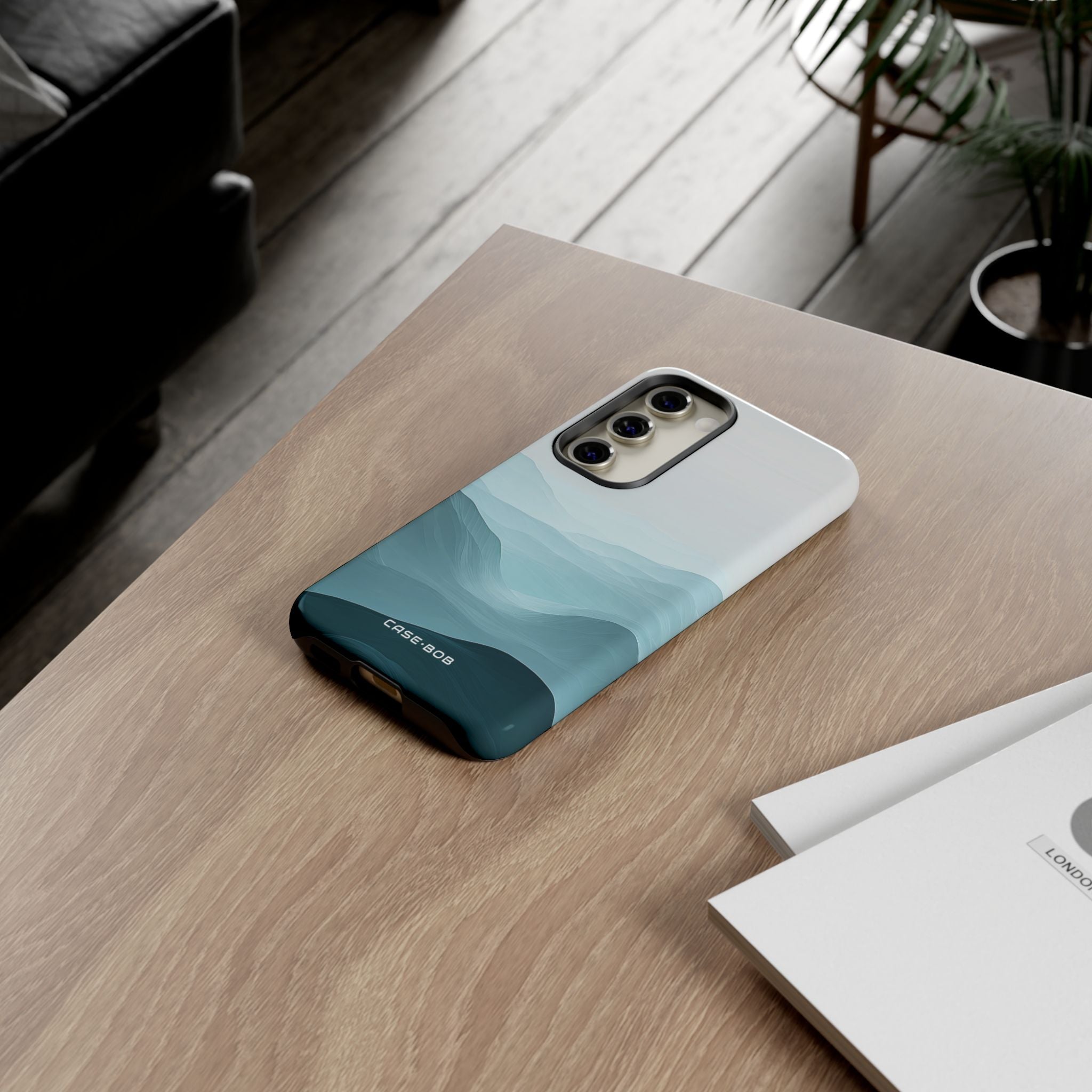 Teal Mist Mountains Samsung S23 Case - Tough