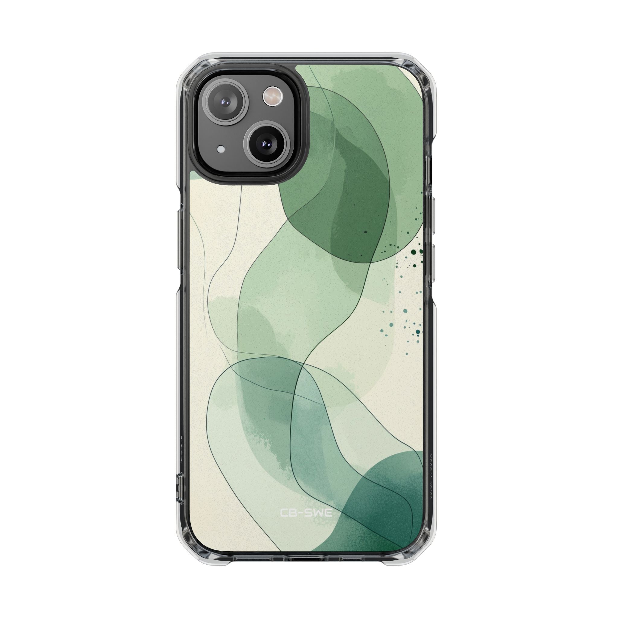 Green Waves Dance iPhone Case - Impact