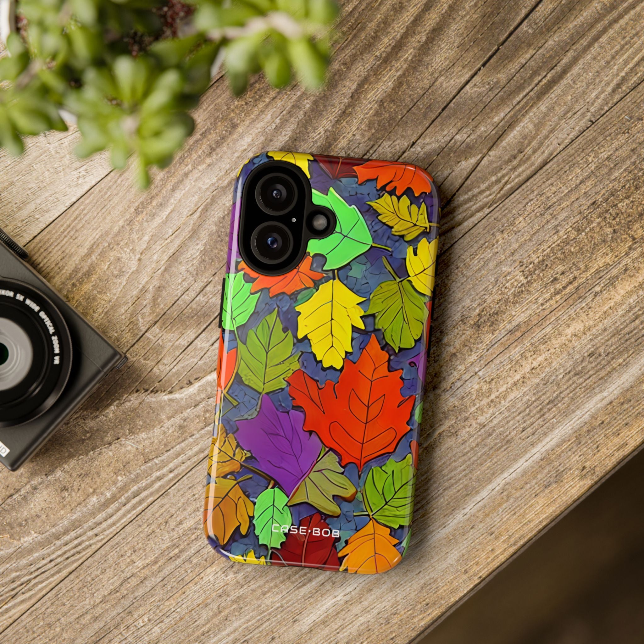 Vivid Leafburst iPhone 16 Plus Case - Tough